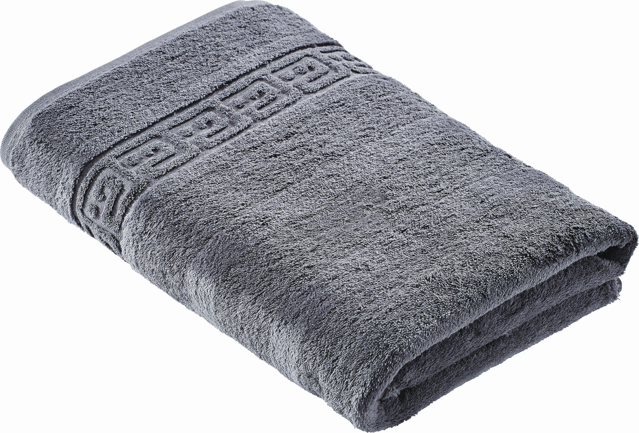 DUSCHTUCH Noblesse Uni 80/160 cm  - Anthrazit, Basics, Textil (80/160cm) - Cawoe