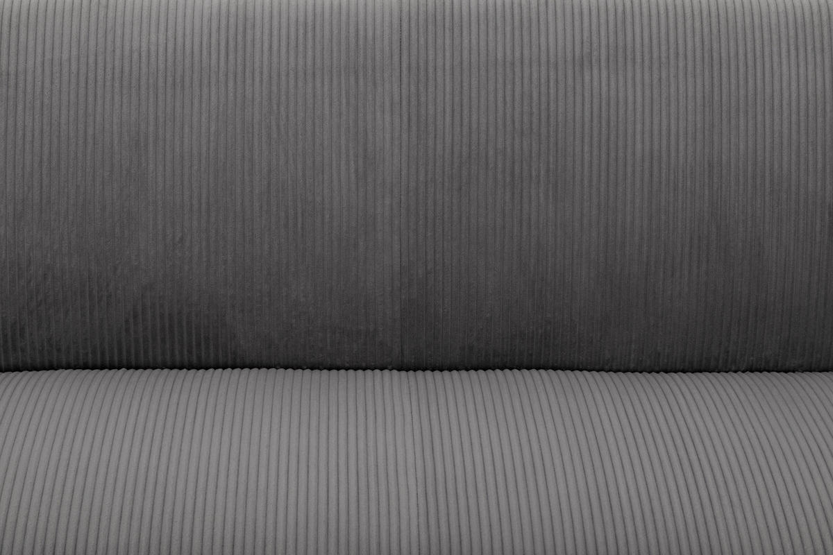 SCHLAFSOFA Cord Grau  - Naturfarben/Grau, Design, Holz/Textil (193/81/92cm) - Livetastic