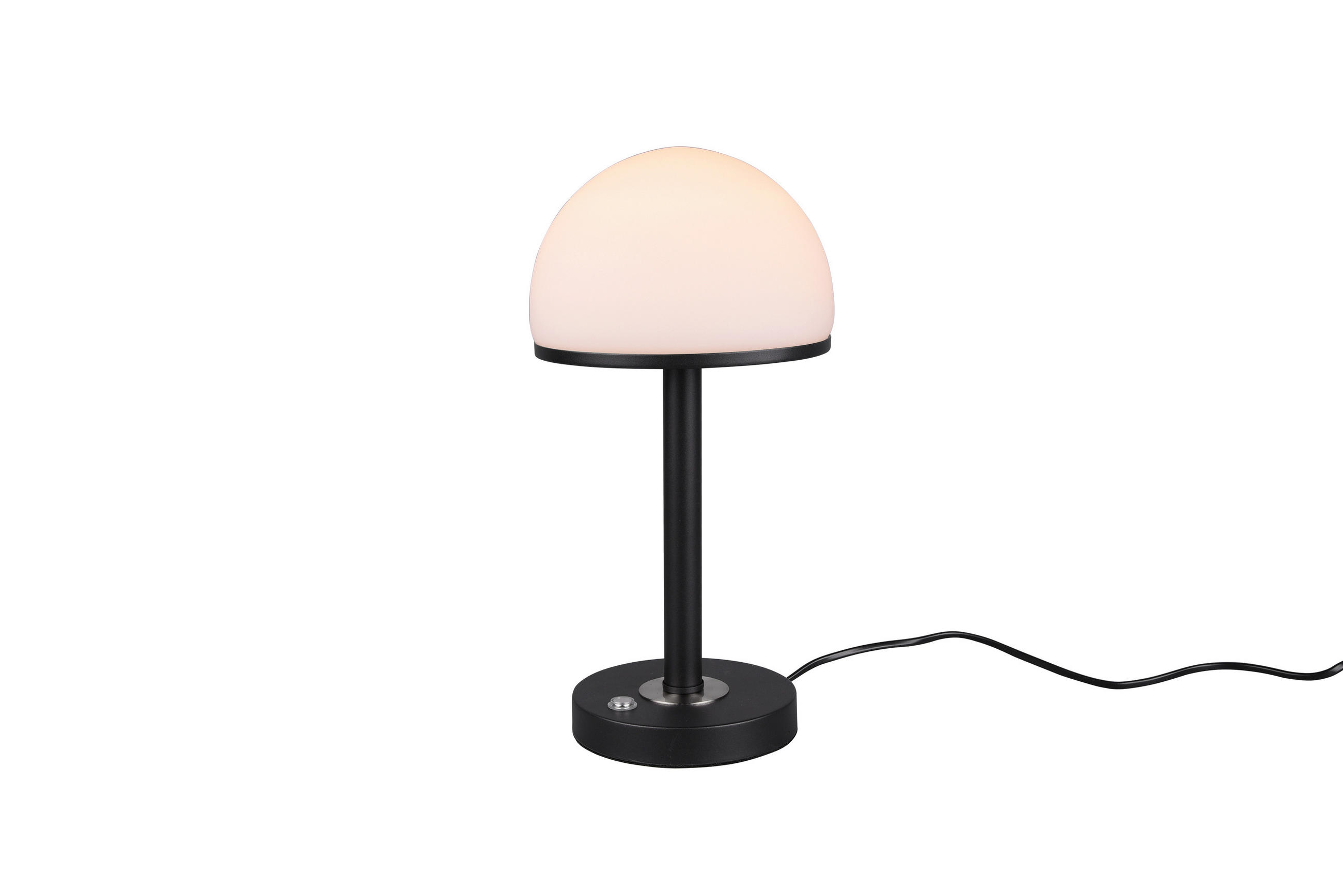 NAMIZNA LED-SVETILKA  Berlin      39/19,5 cm       - črna/bela, Basics, kovina/steklo (39/19,5cm)