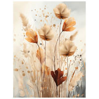 GLASBILD Blumen  - Multicolor, Basics, Glas (30/40/1,40cm) - Euroart