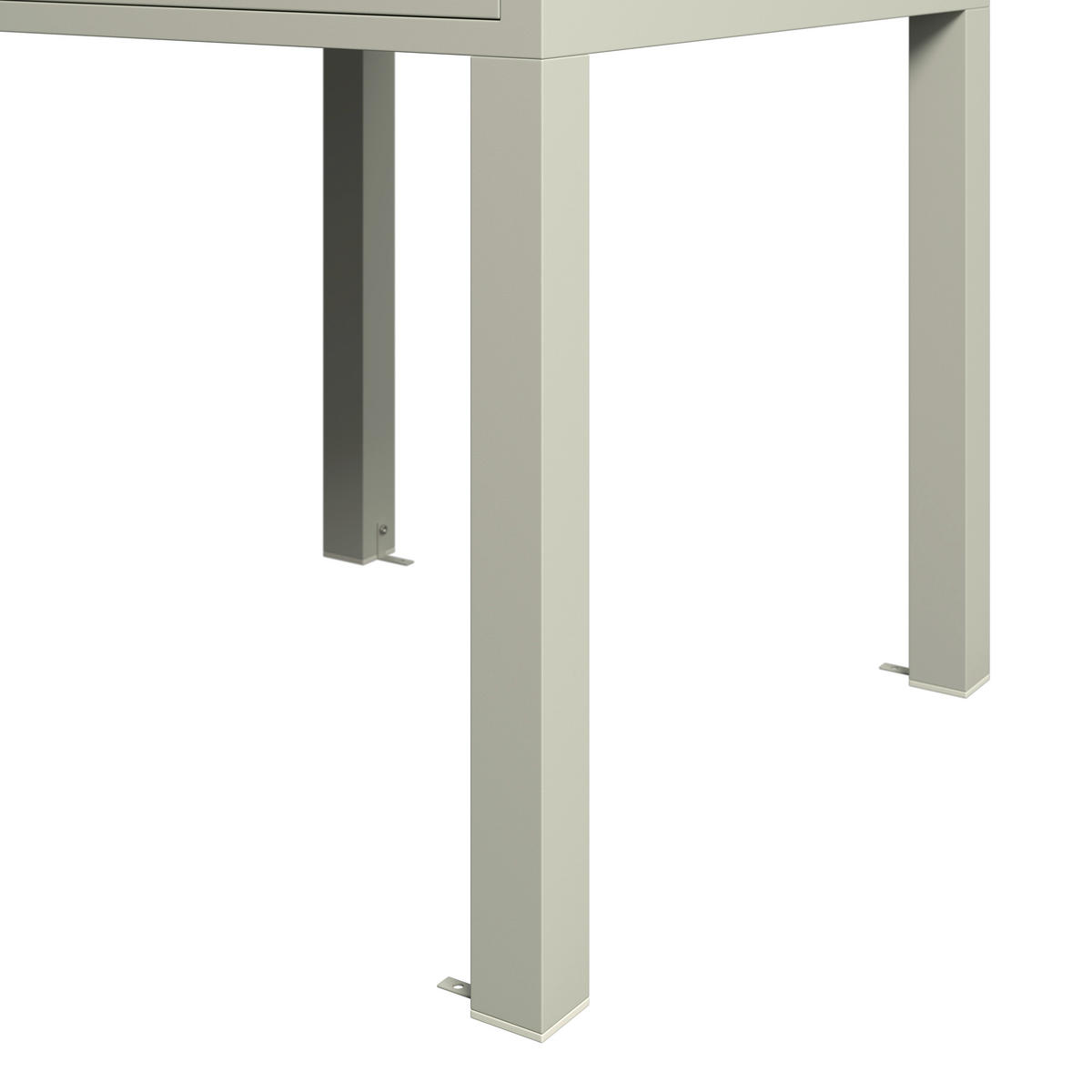BALKONTISCH  - Beige, MODERN, Glas/Metall (160/80/75/80cm) - Ambia Garden