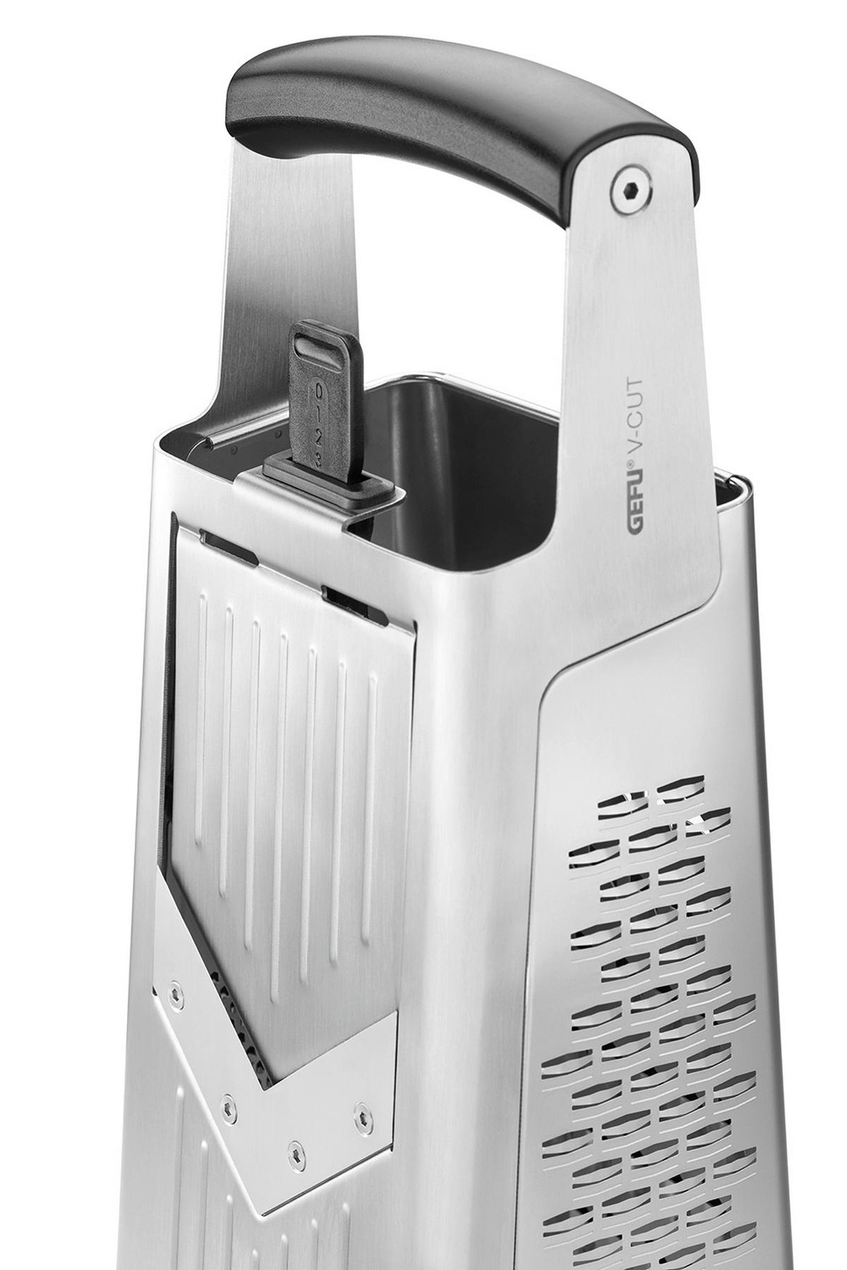 VIERKANTREIBE - Edelstahlfarben/Schwarz, KONVENTIONELL, Kunststoff/Metall (16/15cm) - Gefu