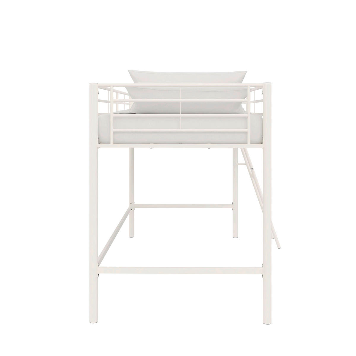 HOCHBETT  - Weiß, Design, Metall (207/129/130cm) - MID.YOU