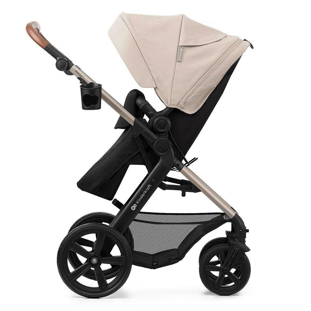 KOLICA ZA SPAVANJE  Moov 2  - svijetlo siva/crna, Basics, metal/tekstil (86.5/60cm) - kinderkraft