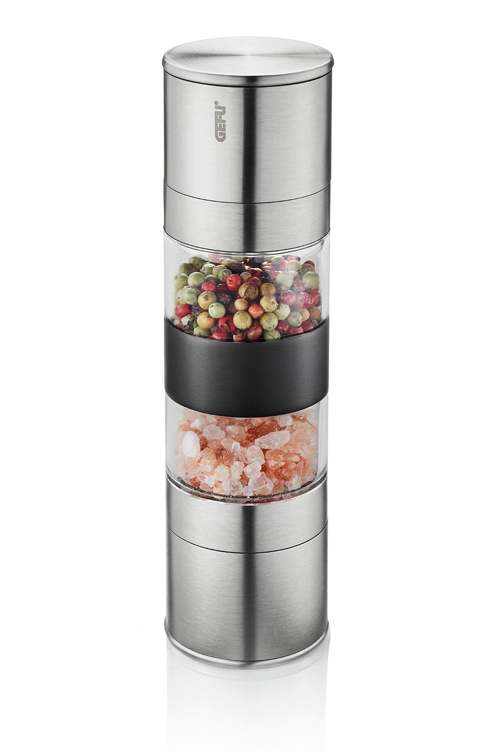 MLINČEK ZA SOL IN POPER  LAMOLA      5,2/18,8 cm             - barve nerjavečega jekla/črna, Design, kovina/umetna masa (5,2/18,8cm) - Gefu