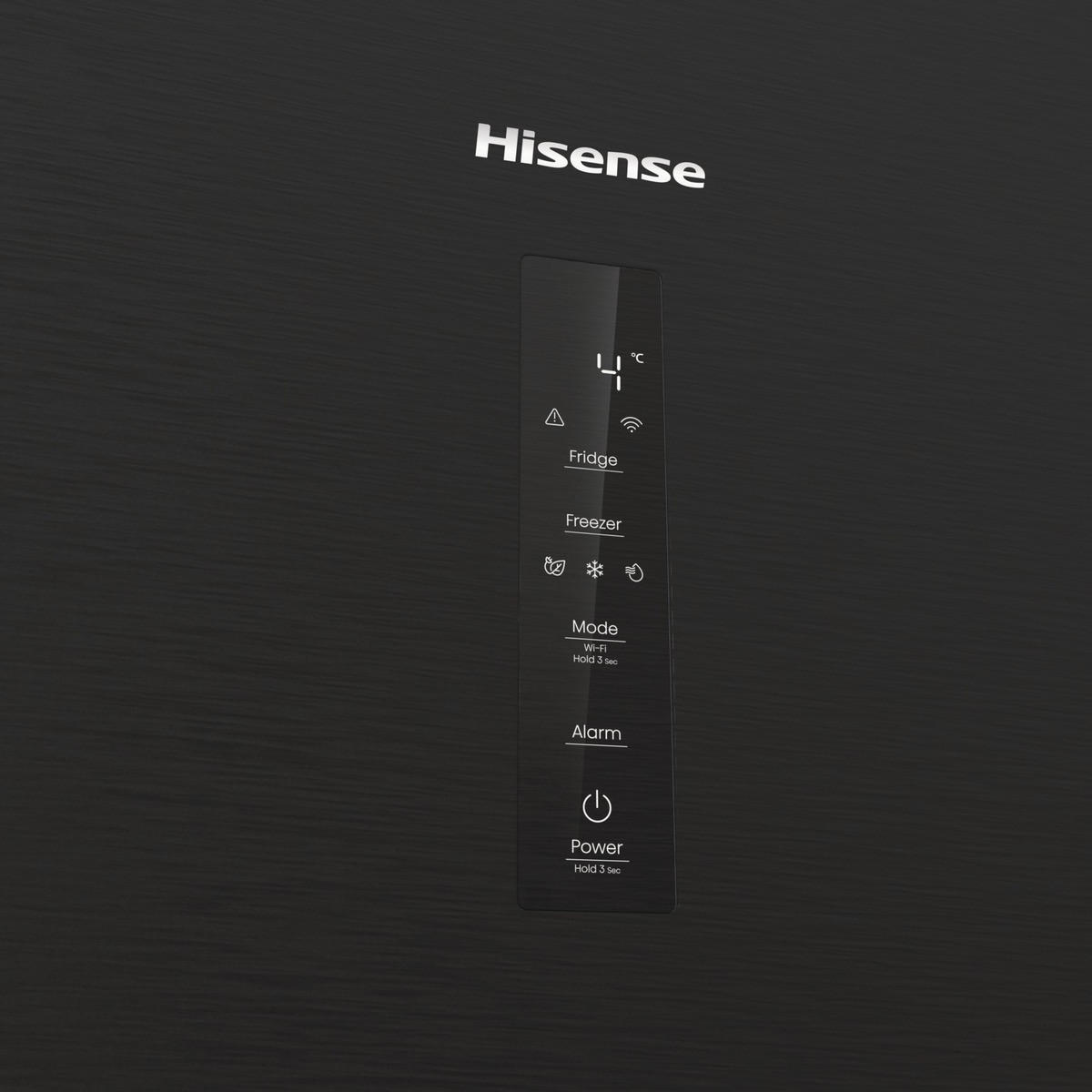 KÜHL-GEFRIER-KOMBINATION 59,5/203/65,8 cm  - Schwarz, Trend (59,5/203/65,8cm) - Hisense