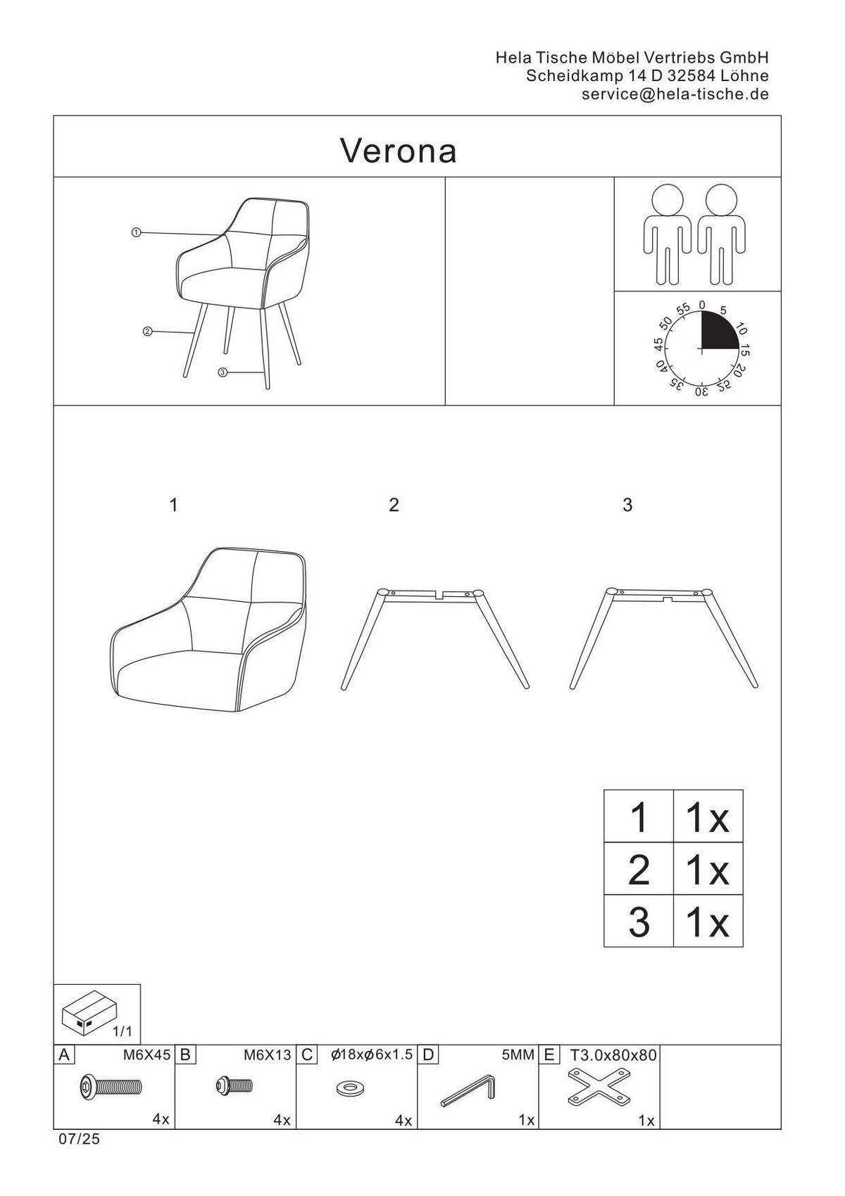 ARMLEHNSTUHL-SET 2 Stück  in Stahl Mikrofaser  - Beige/Schwarz, MODERN, Textil/Metall (53/85/62cm) - MID.YOU