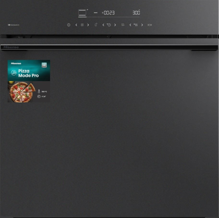 EINBAUBACKOFEN HO66MB PizzaChef  - Schwarz, Basics, Glas/Metall (59,5/59,5/56,4cm) - Hisense