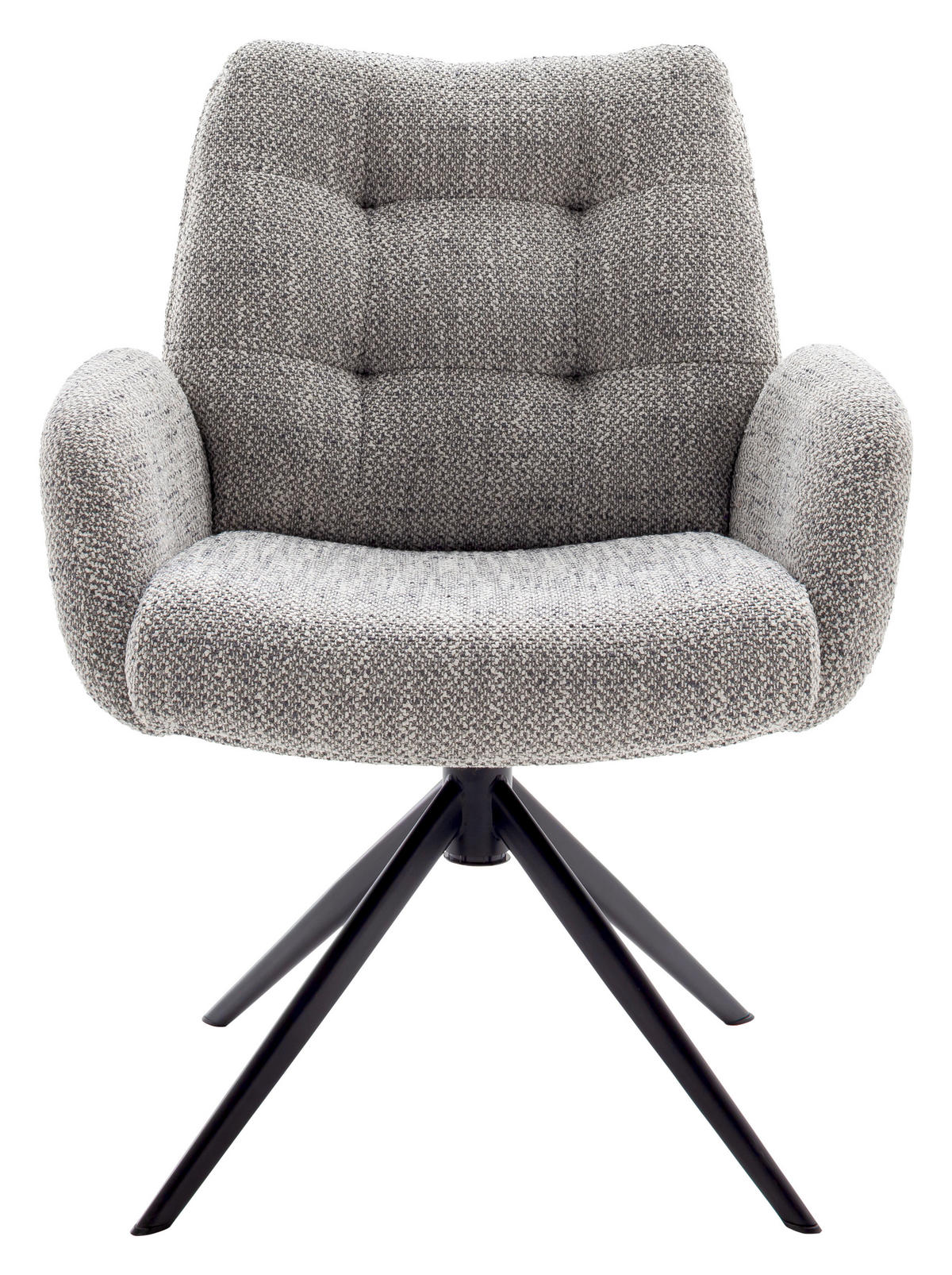 ARMLEHNSTUHL  in Stahl Webstoff  - Schwarz, Design, Textil/Metall (72/95/77cm) - Novel