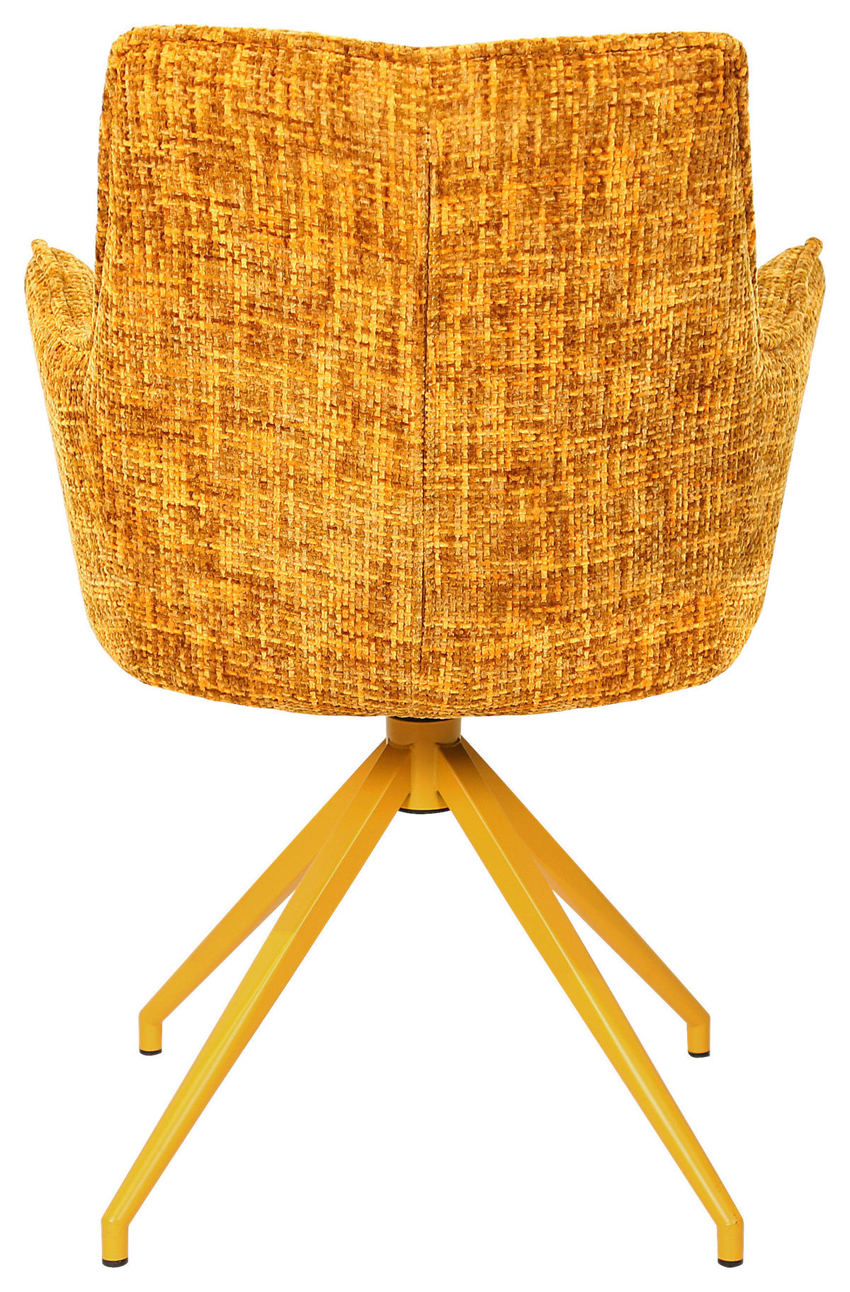 KAROSSZÉK sárga  - sárga, Lifestyle, textil/fém (59.5/90,5/62,5cm) - Novel