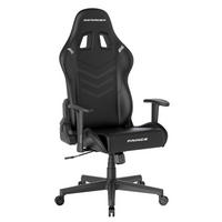GAMINGSTUHL  in Lederlook Schwarz  - Schwarz/Weiß, KONVENTIONELL, Kunststoff/Textil (70/132/70cm) - Dxracer