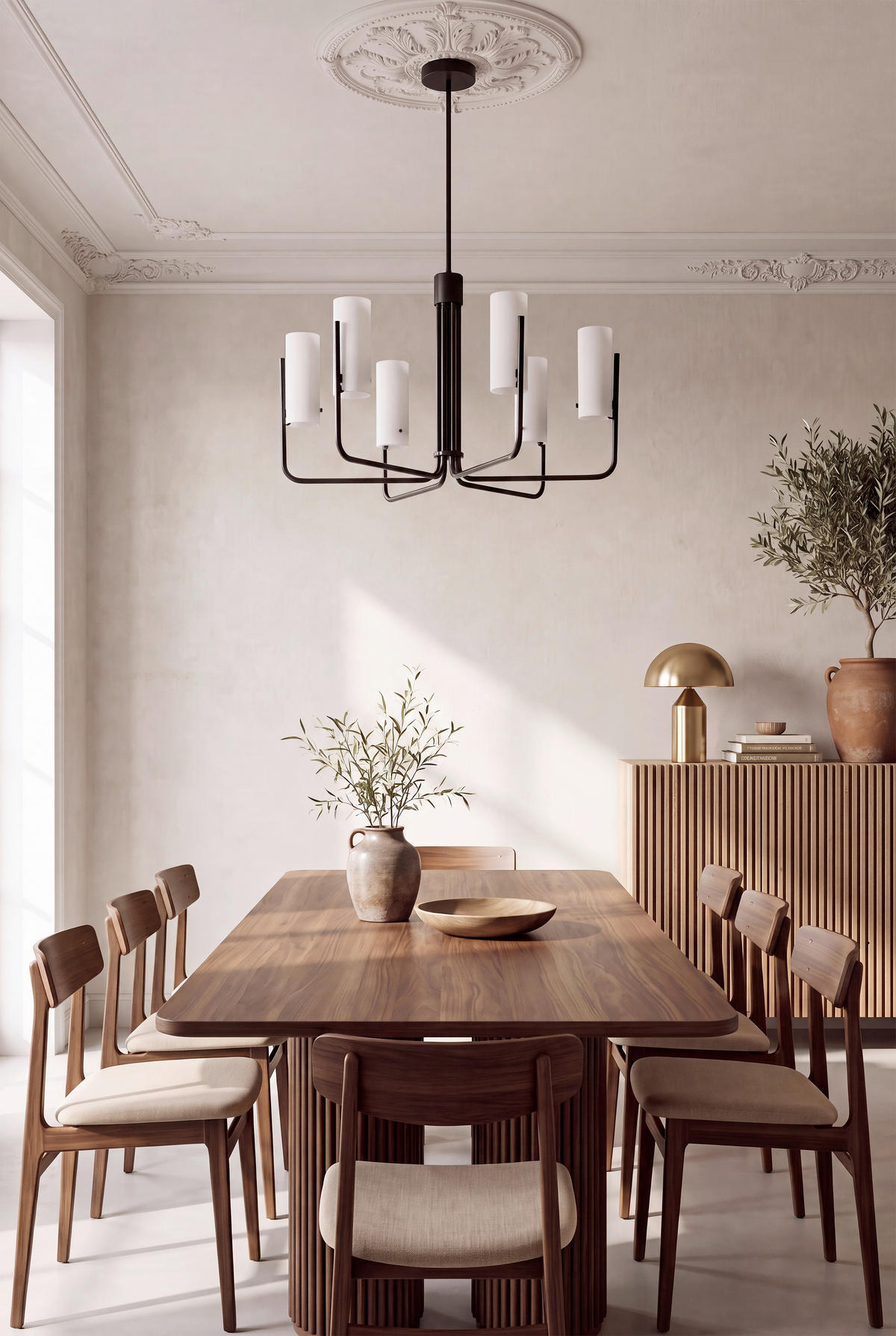 HÄNGELEUCHTE 65/88 cm  - Schwarz/Weiß, Trend, Glas/Metall (65/88cm) - Collett's Monde