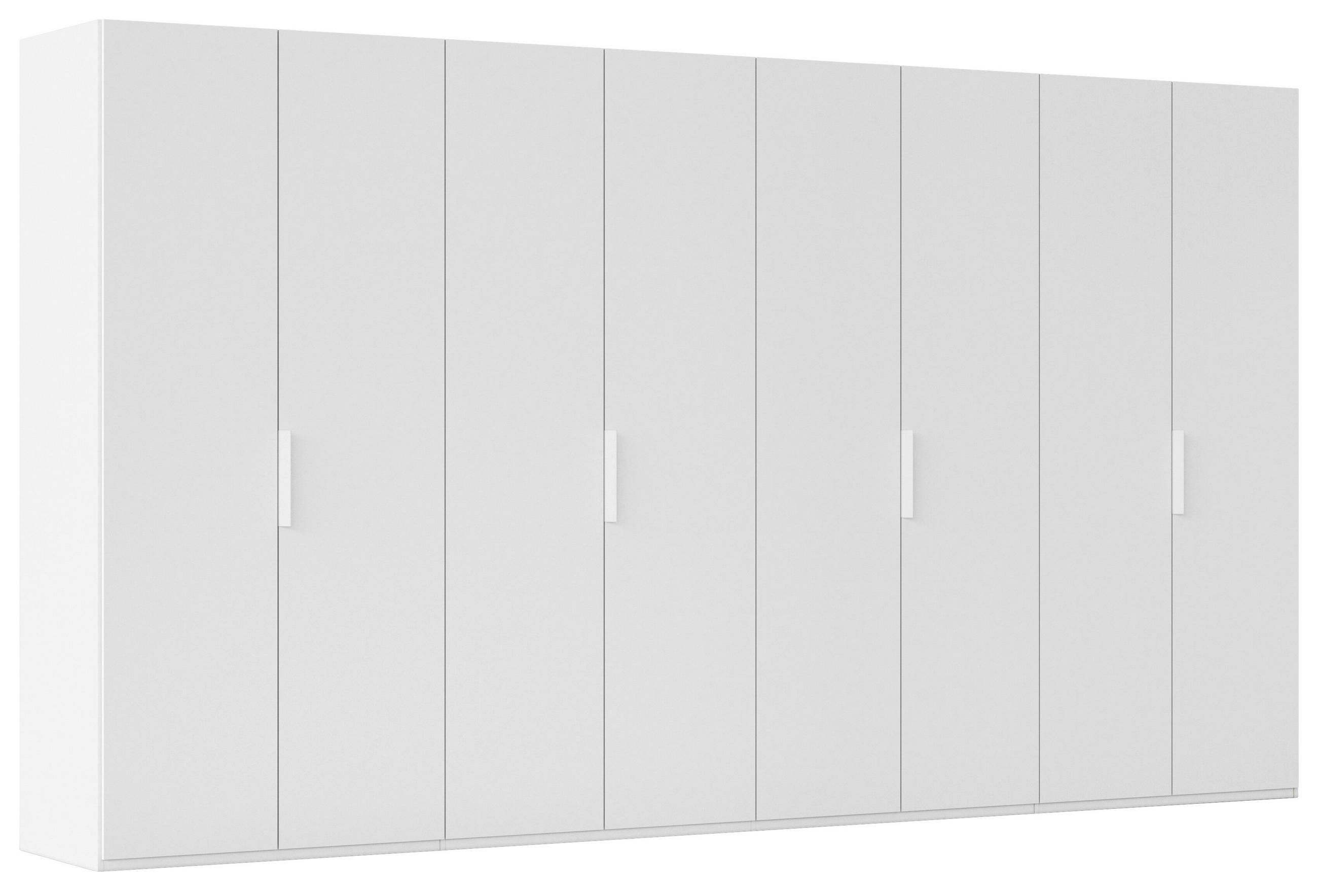 DREHTÜRENSCHRANK 400/223/61 cm,  in Weiß, 6-türig  - Weiß, Basics, Holzwerkstoff/Metall (400/223/61cm) - Novel