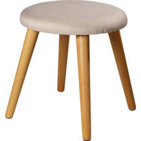 HOCKER Struktur Creme  - Creme, Design, Holz/Textil (40/42/40cm) - Echtwerk