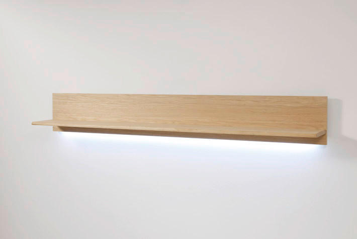 WANDBOARD furniert, massiv Eichefarben  - Eichefarben, Design, Holzwerkstoff (179/25/25cm) - Livetastic