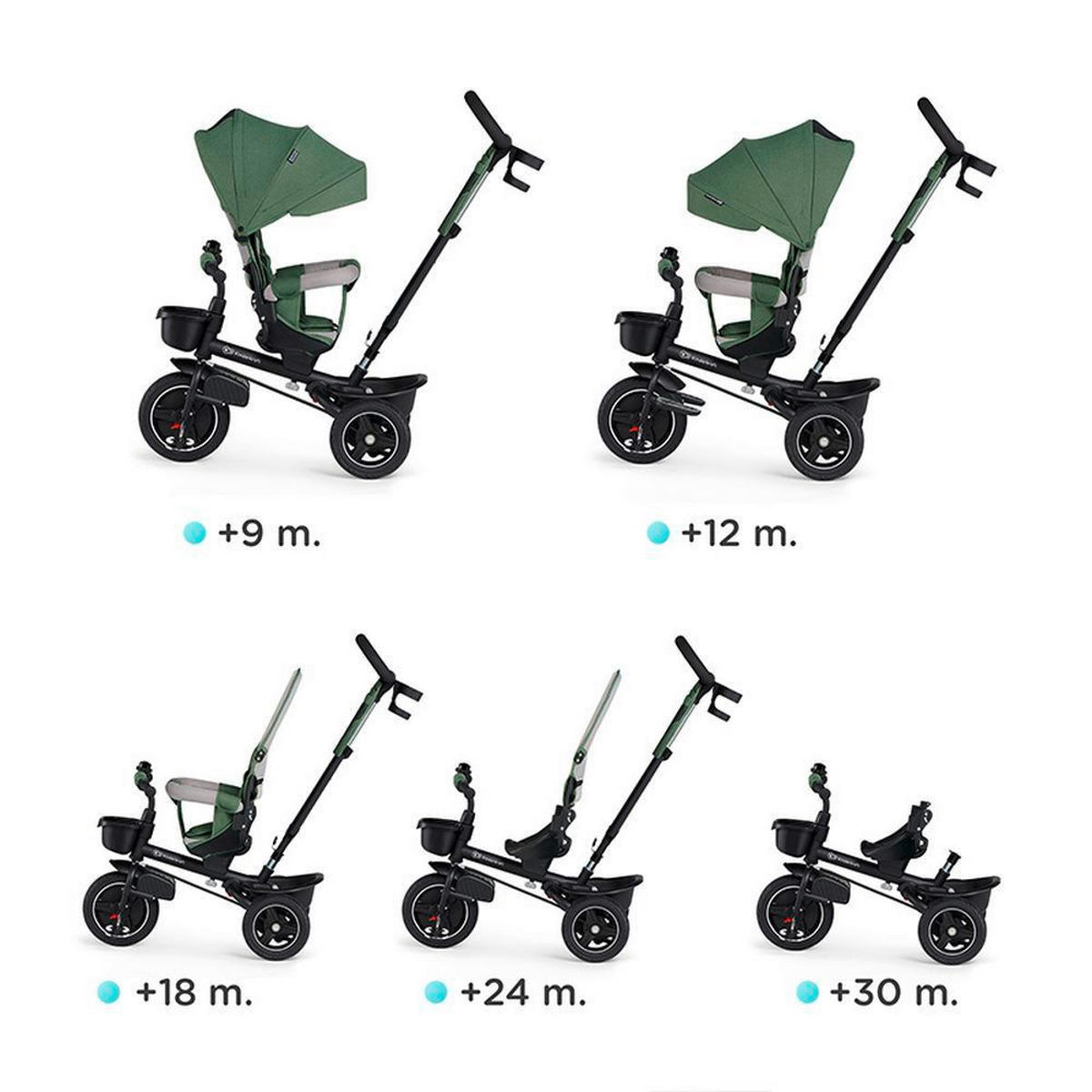 TRICIKL  SPINSTEP  - Basics, drvo/metal (51/108/106cm) - kinderkraft