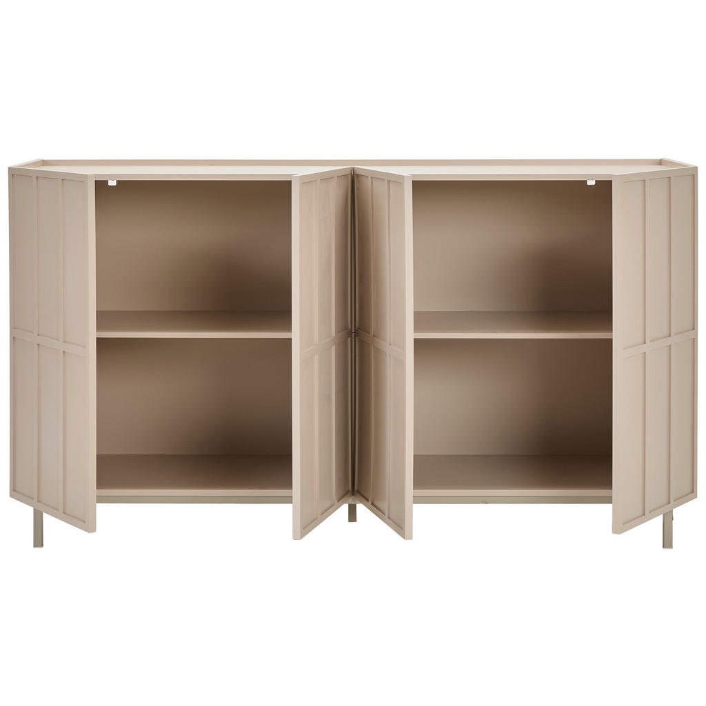 Thumbnail - Livetastic Sideboard, Braun, Metall, Holzwerkstoff, 4 Fächer, 160x89x40 cm, Bsci, Schlafzimmer, Schlafzimmer Kommoden