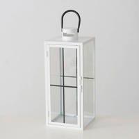 LAMPÁŠ kov, sklo - biela, Trend, kov/sklo (16,5/16,8/40cm)