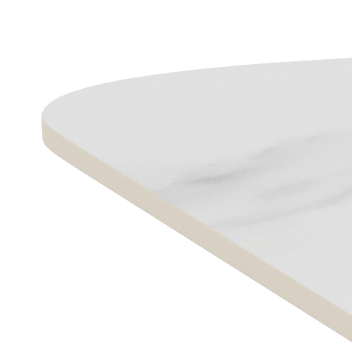 SOFFBORD i metall, keramik 80/80/45 cm  - vit/svart, Design, metall/keramik (80/80/45cm) - MID.YOU