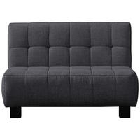 SCHLAFSOFA Grau  - Schwarz/Grau, Design, Textil/Metall (125/92/102cm) - Novel