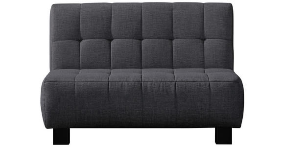 SCHLAFSOFA Grau  - Schwarz/Grau, Design, Textil/Metall (125/92/102cm) - Novel