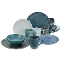 KOMBISERVICE Allegra Colours 16-teilig  - Blau/Petrol, Trend, Keramik - Creatable