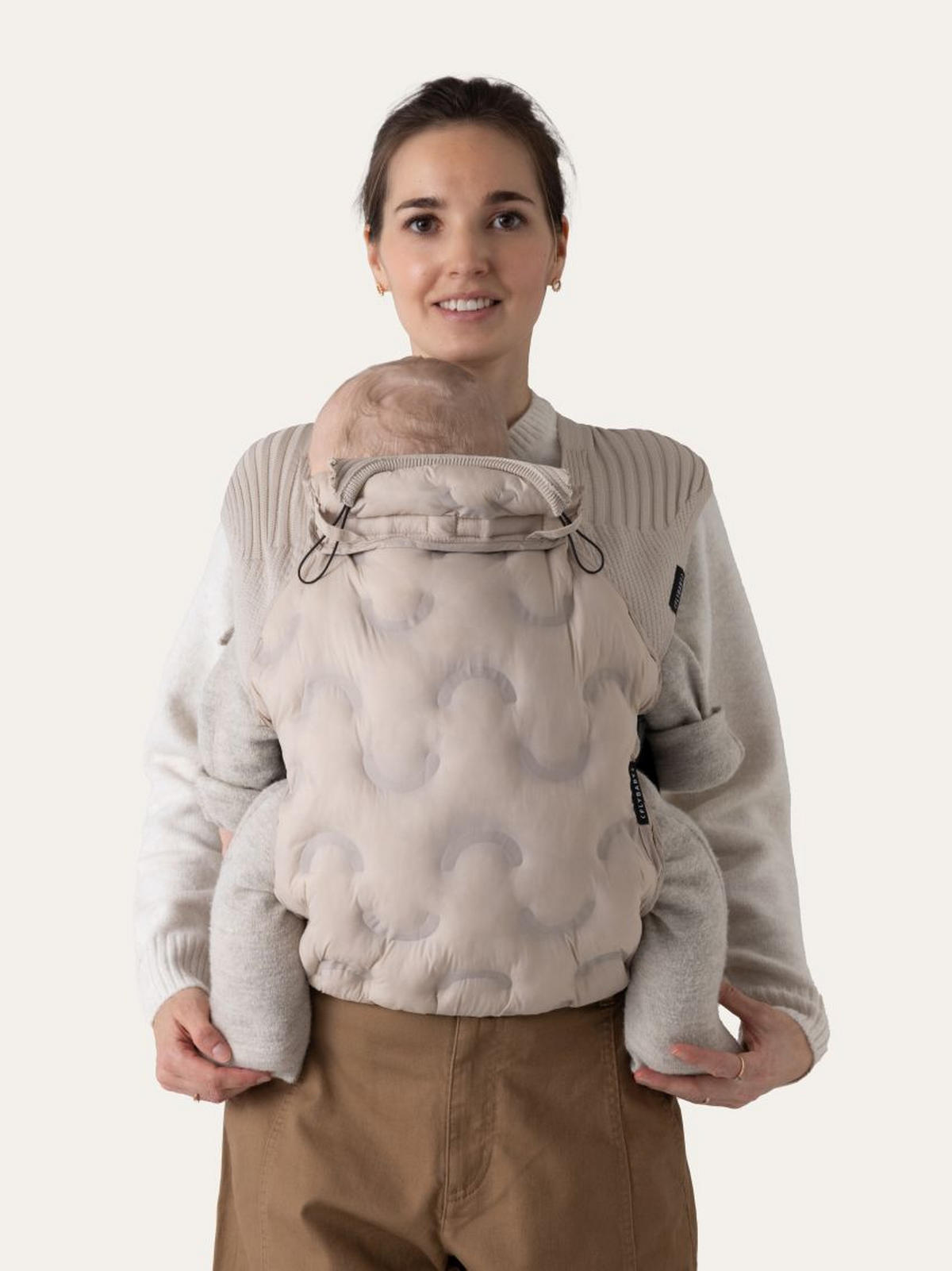 BABYTRAGENBEZUG FLYBABY  - Creme, Basics, Textil - FLYBABY