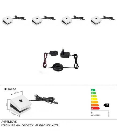 LED-KLEMMLEUCHTE   - Silberfarben, KONVENTIONELL, Kunststoff - Carryhome