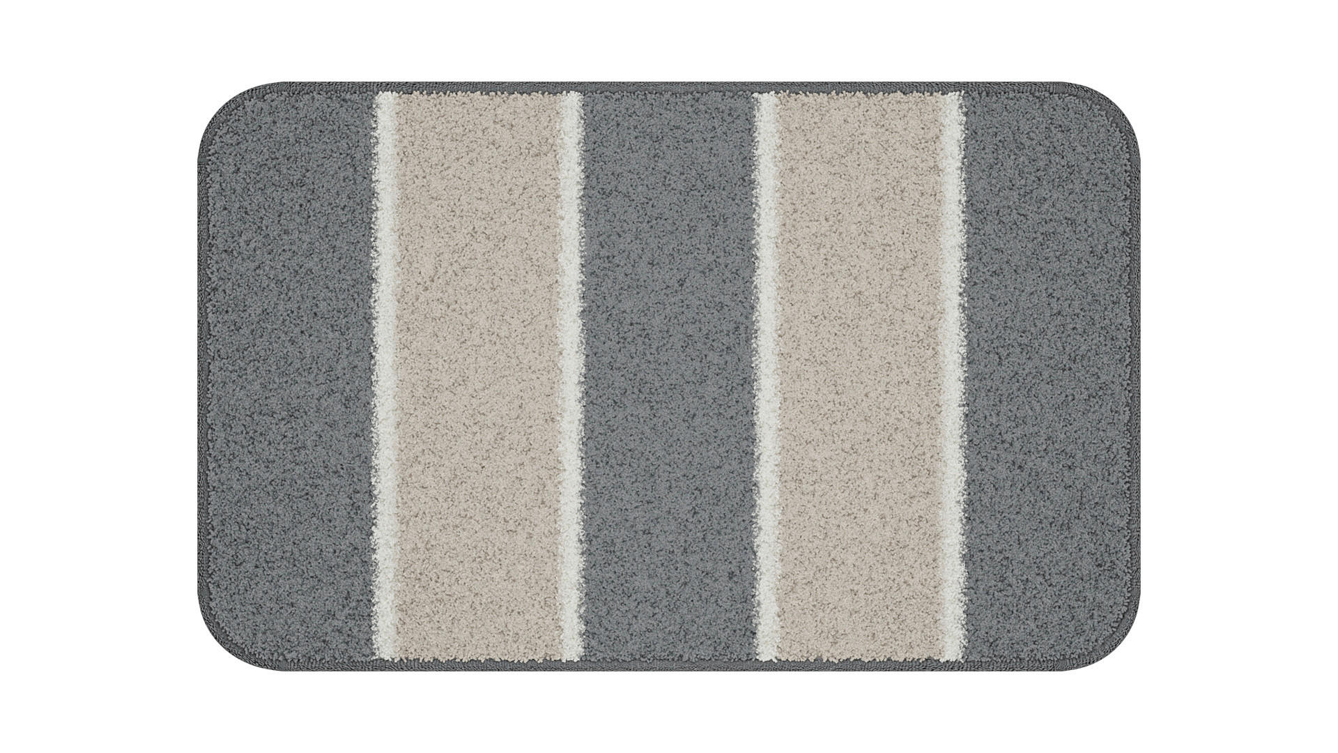 BADTEPPICH WAYMORE Anthrazit 50/80 cm  - Anthrazit, Basics, Kunststoff/Textil (50/80cm) - Grund