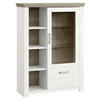 HIGHBOARD  in 104,5/142,6/42,2 cm  - Eichefarben/Weiß, Design, Glas/Holzwerkstoff (104,5/142,6/42,2cm) - SetOne by Musterring