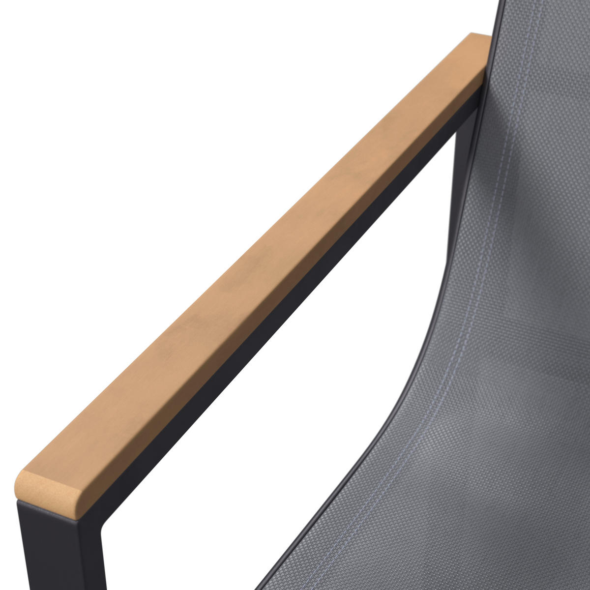 SET STOLICA ZA BAŠTU - siva/prirodna boja, Moderno, metal/tekstil (56/86/53cm) - Bessagi Garden