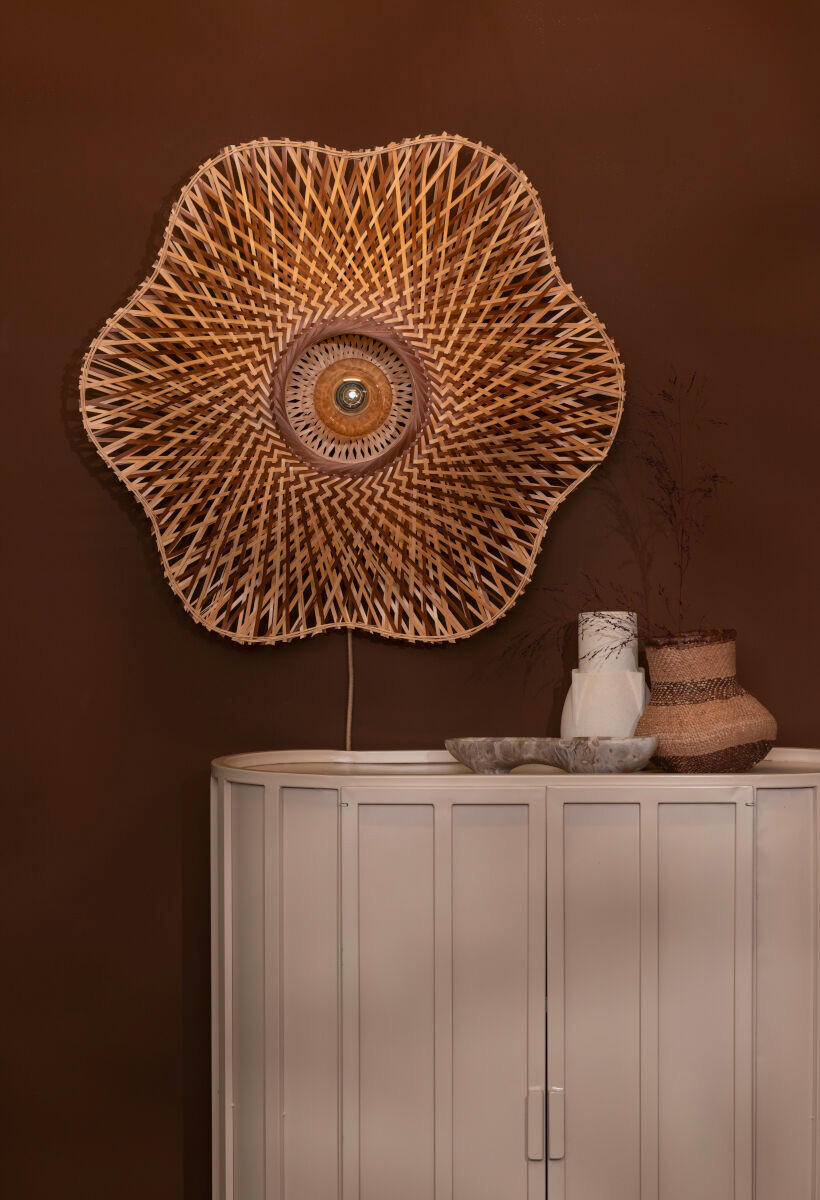 VÄGGLAMPA Good & Mojo 87/20 cm   - naturfärgad, Basics, naturmaterial (87/20cm) - Good & Mojo