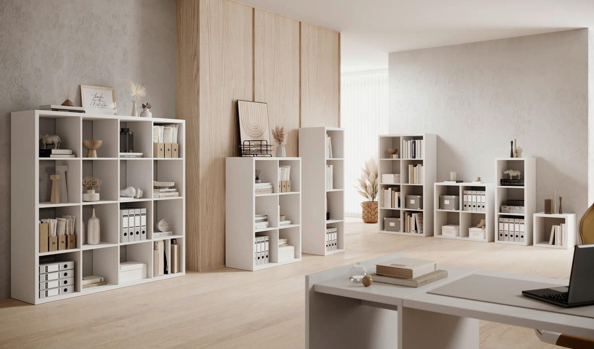 RAUMTEILER  in Holzwerkstoff   - Weiss, Design, Holzwerkstoff (77/77/38cm) - Carryhome