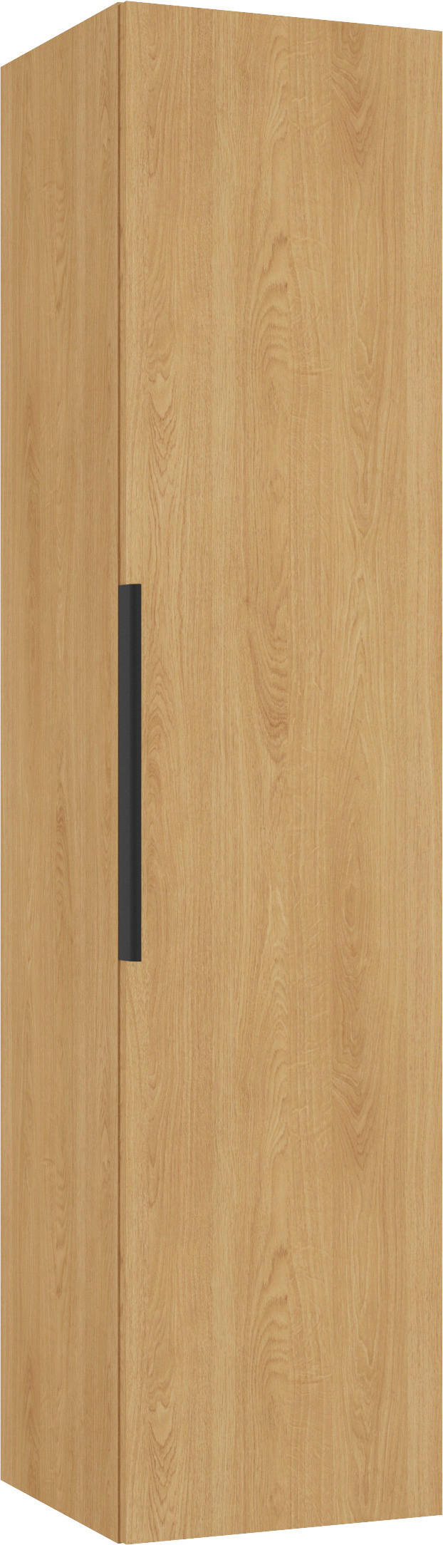 SREDNJI ORMARIĆ   - boje hrasta/crna, Moderno, drvni materijal/metal (33/140/33cm) - MID.YOU
