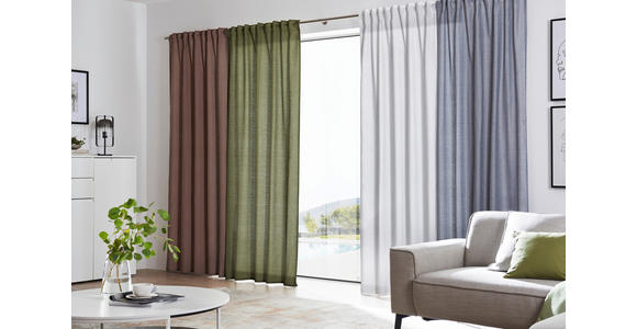 FERTIGVORHANG halbtransparent - Grau, Design, Textil (135/245cm) - Esposa