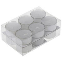TEELICHTSET 12 Stück  - Weiß, Basics (3,8/1,8cm)
