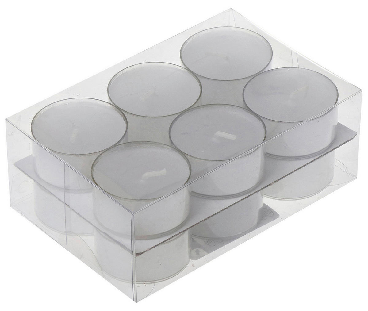 TEELICHTSET 12 Stück  - Weiß, Basics (3,8/1,8cm)