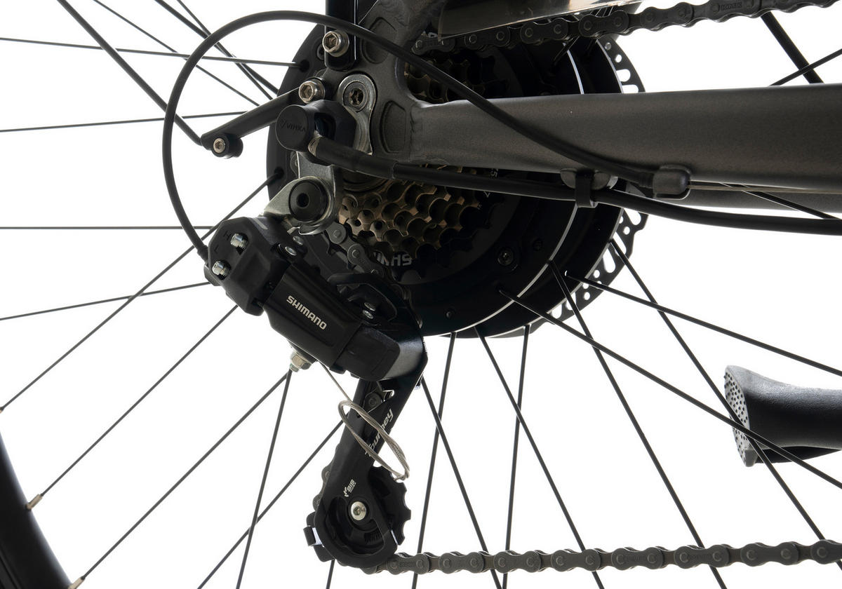 ELEKTROFAHRRAD - Anthrazit, Basics, Metall (180/70/100cm) - Atrigo