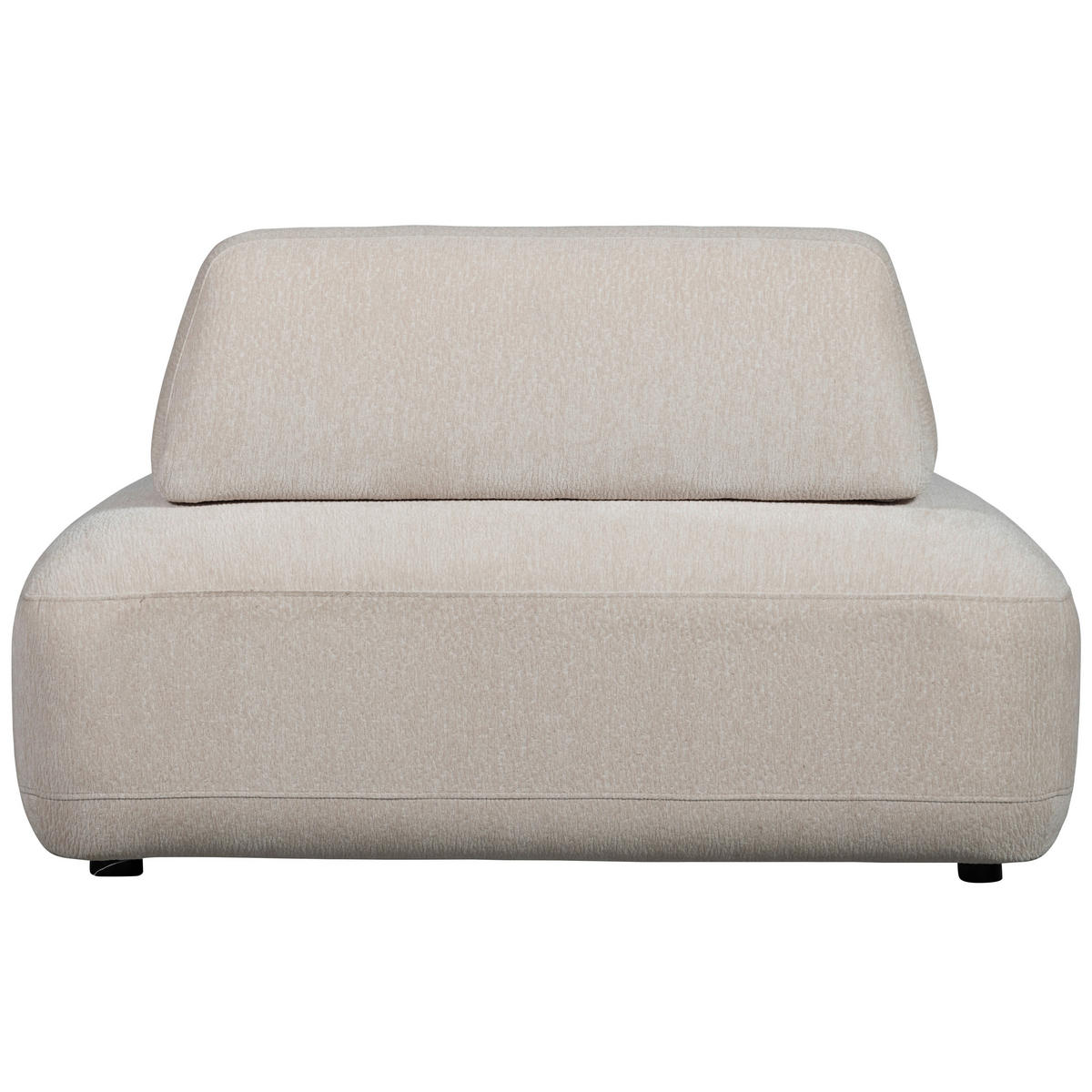 SESSEL in Struktur Sandfarben  - Sandfarben/Schwarz, Design, Kunststoff/Textil (100/70/116cm) - Livetastic