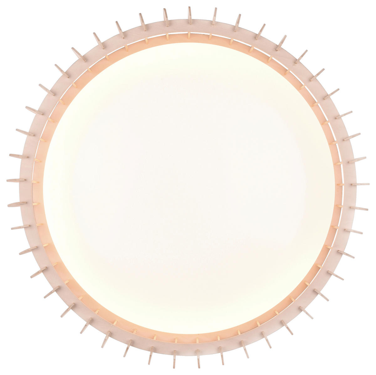 LED-TAKLAMPA 60/14 cm  - vit/brun, Design, trä/plast (60/14cm) - P & B