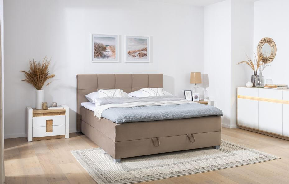 PAT BOXSPRING   - Modern, plastic/lemn (149/105/213cm) - Carryhome