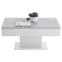 COUCHTISCH rechteckig Grau, Weiß  - Weiß/Grau, KONVENTIONELL, Holzwerkstoff (100/46/65cm) - MID.YOU
