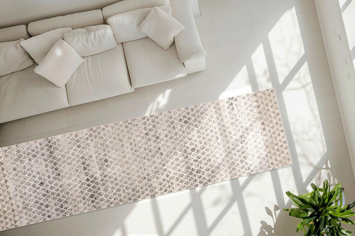 FLACHWEBETEPPICH 80/300 cm Grau rechteckig  - Grau, Basics, Textil (80/300cm) - Kayoom