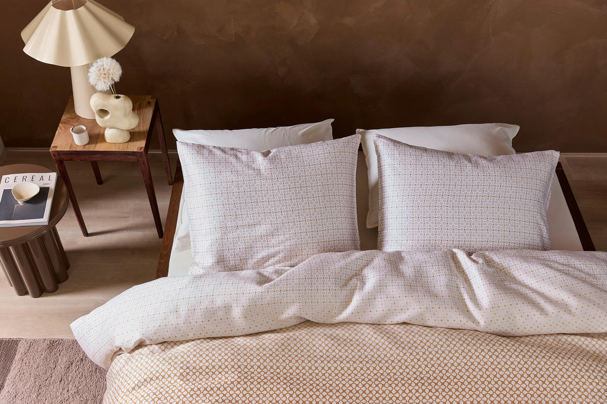 BETTWÄSCHE Nadea Satin 160/210 cm  - Sandfarben, Basics, Textil (160/210cm) - Novel