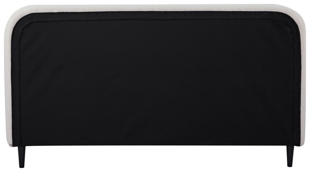 ČALÚNENÁ POSTEĽ, 180/200 cm, biela - čierna/biela, Modern, drevo/plast (180/200cm) - Livetastic