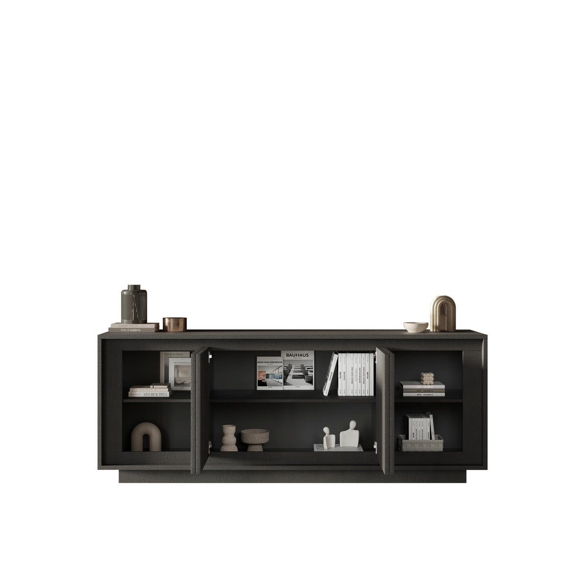 SIDEBOARD  in 207/80/50 cm  - Anthrazit, Design, Holzwerkstoff (207/80/50cm) - MID.YOU