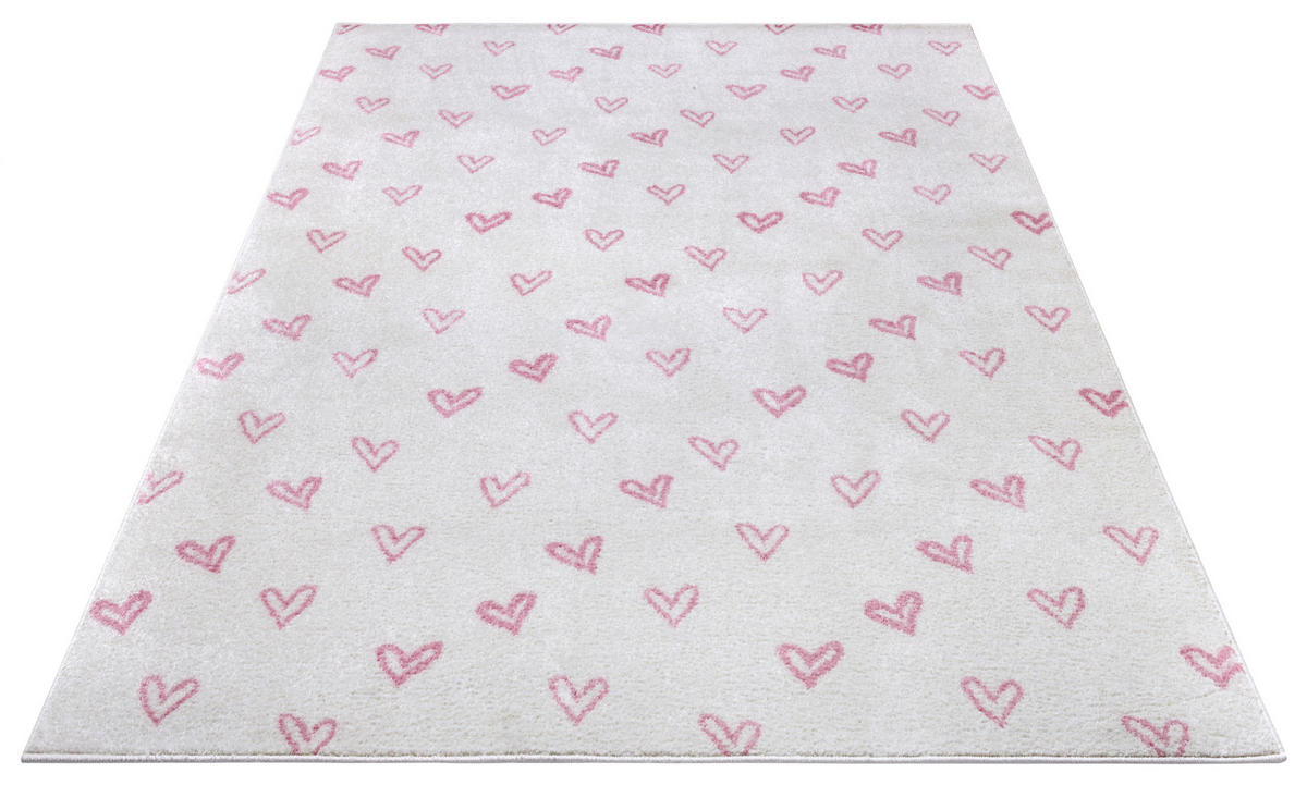 KINDERTEPPICH 160/235 cm Adventures  - Hellrosa/Creme, Trend, Kunststoff/Textil (160/235cm)