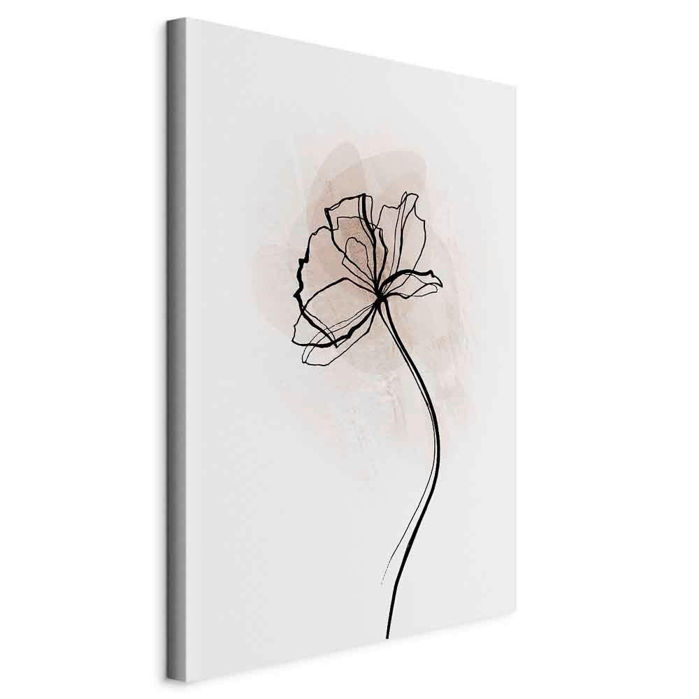 LEINWANDBILD Abstraktes, Blumen 40/60/1.2 cm  - Beige/Weiß, Basics, Holzwerkstoff/Textil (40/60/1.2cm) - artgeist