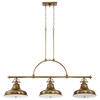 HÄNGELEUCHTE Elstead Emery 133.3/73/34.3 cm   - Messingfarben, Design, Glas/Metall (133.3/73/34.3cm) - Elstead Lighting
