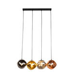 HÄNGELEUCHTE Orange 70/20/150 cm   - Chromfarben/Goldfarben, Design, Glas/Metall (70/20/150cm) - Dieter Knoll